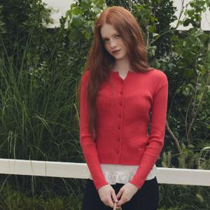 [트위]쥬비드 트위 버튼 골지 가디건 TNICFCD005