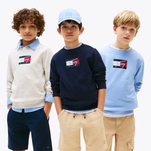 [공식][타미힐피거] [온라인단독] 스크립트 플래그 스웨트셔츠 4종 택1 (T42F6KKO160BT4)