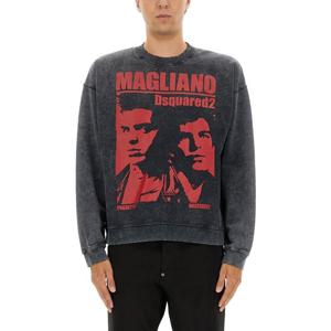 디스퀘어드2 워시드 릴렉스 크루넥 맨투맨 S71GU0744 S25030814