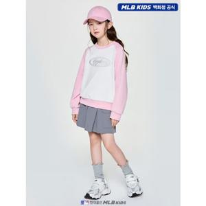 [MLB키즈US] (7FS2B0654-50IVS) 여아 스트릿 베이직 라글란 맨투맨세트 아동맨투맨세트 키즈맨투맨세트