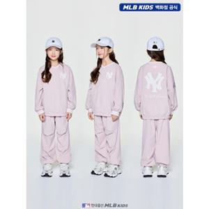 [MLB키즈US] (7AS2B1156-50PKM) 스트릿 베이직 쿠퍼스 로고 우븐 맨투맨세트 아동세트 키즈세트