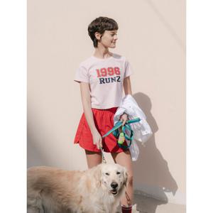 [쥬크]1998 RUNZ 프린트 크랍 티셔츠 Z252PSM023