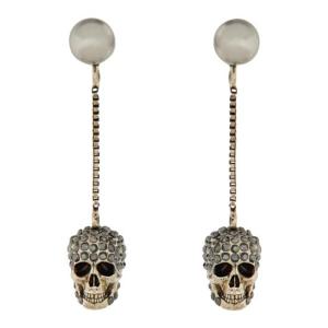 알렉산더맥퀸 여성 메탈릭 귀걸이 582698_J160Y1338