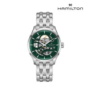 [해밀턴][공식] 해밀턴 재즈마스터 스켈레톤 그린 40mm 브레이슬릿 H42535160