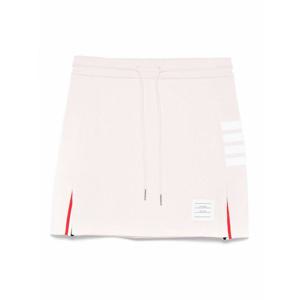 [THOM BROWNE] 라프리마 여성 니 Length 미디 4Bar 코튼 미니 스커트 FJK130A03037680 Nude Neutrals /8