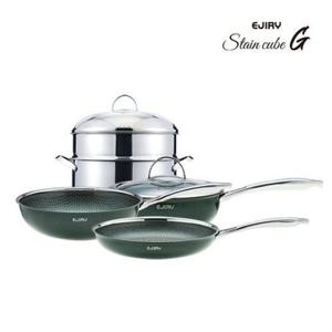 [에지리][에지리]스텐큐브G 프라이팬 풀세트 (9L 특대 곰솥 포함