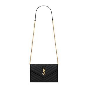 생로랑 YSL 퀼티드 가죽 체인 크로스바디 백 742920 AAA441000