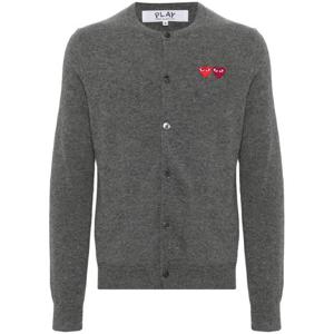 25 FW 꼼데가르송 하트 패치 울 가디건 AXN057051 TP442554005