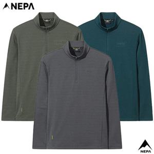 네파[택가 109.000원] 7L75404 남성 가을겨울 패스파인더 그래핀 포켓 집업티셔츠