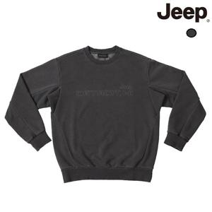 [지프]남여공용 왜고니어 가먼트다잉 맨투맨 티셔츠 (JO3TSU865)