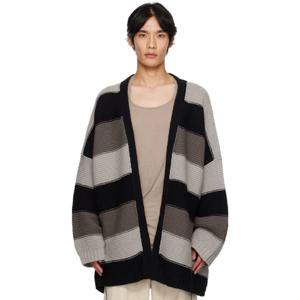 25 FW 릭오웬스 남성 블랙   그레이 콘코르디안 피티 가디건 252232M200000