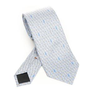 에르메네질도제냐 버니 프린트 실크 타이 Z2W05TA2 1P8 BL3