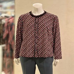 [벨리시앙]기하학 솔리드 블라우스(2color) BL4311