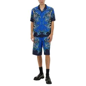 베르사체 스트레이트 팬츠 78GAD10A NS621288 BLUE