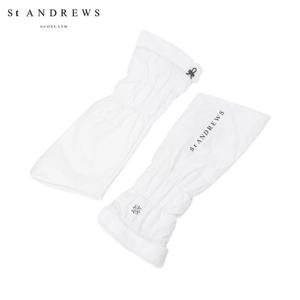 [세인트앤드류스] 여성 퍼 블록 로고 스트링 레그워머 821D4ACA02_WH