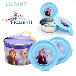 릴팡 겨울왕국2 원형 스텐 도시락 2단 도시락 도시락통 아동 캐릭터 어린이