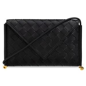 25 FW 보테가 베네타 Solstice 호라이즌 폰가방 블랙 805975V4R42