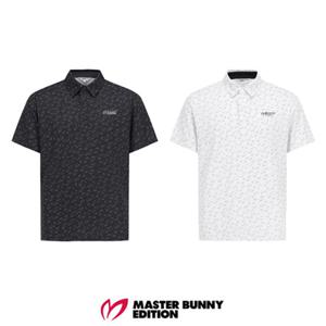 [마스터바니에디션] (411E3TO101) 남성 그라데이션 로고 패턴 반팔 티셔츠