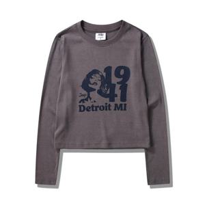 [지프]여성 골지 라운드넥 긴팔 티셔츠 JP4TSF028