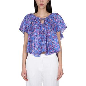 이자벨마랑   블라우스 SS23 HT0138FAA2J03I30BU 1329668 BLUE