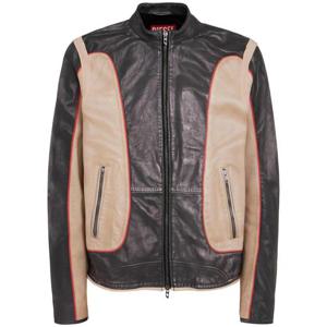 디젤 L Evert 스무드 가죽 재킷 82I-1W0023