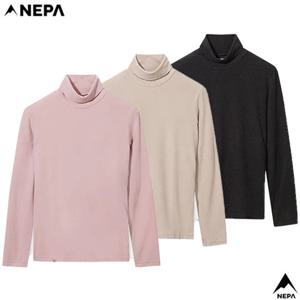 네파[택가 79.000원](7L85363) 여성 가을겨울 캐주얼 소프트 하이넥 목폴라 티셔츠