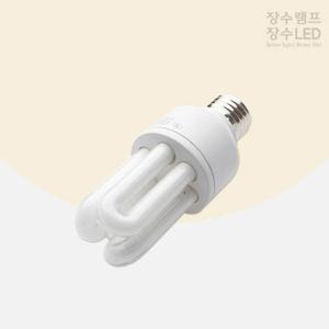 장수램프 삼파장 EL 형광다마 11W 전구색 E26 전구 삼파장 형광램프 삼파장램프 장수램프 형광등
