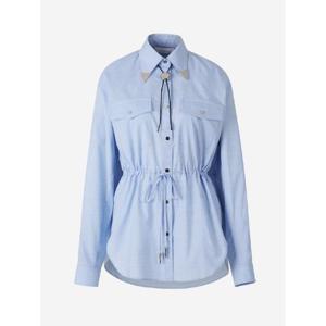 파코라반   긴팔 셔츠 SS25 25PCTO045CO0554POPELINE PRINT 5545189 Blue