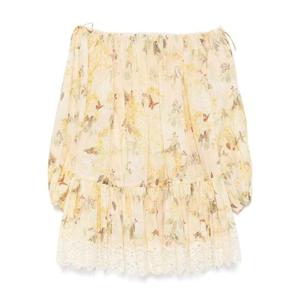 짐머만   반팔원피스 FW25 3214DSS255YLWBOTFLO 5777117 Yellow