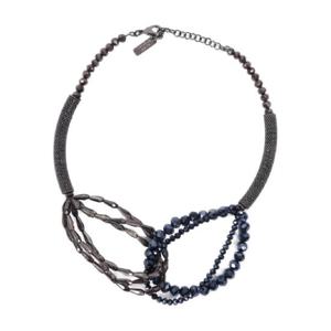 25 FW 페세리코 크리스털 비즈 투톤 네크리스 A35473C0CC610 TP442917818