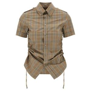 버버리   반팔 셔츠 SS25 8107968NUTIPCHECK 5593878 Multicolor