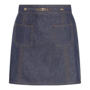 셀린느   미디스커트 SS25 RJ033084207IA 5623282 RAW WASH