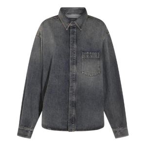 발렌시아가   긴팔 셔츠 SS25 783691THW254245 5597216 SUN BLEACHED BLUE