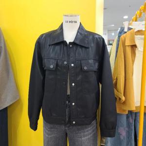 르피타 DP01 빅포켓레더재킷 L254BLJA02