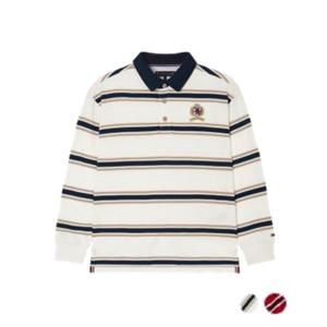 [타미힐피거칠드런2] 인터록 스트라이프 럭비 티셔츠 T42F7KKT510BT1 3T 16세