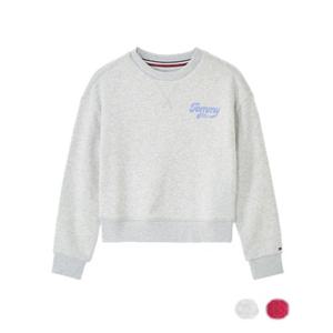 [타미힐피거칠드런2] 플록 로고 스웨트 셔츠 T42F7KKO550GT1 8세 16세