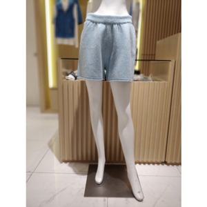 [파리게이츠]521E4PS381-여성 인밴딩 멜라지 니트 와이드 쇼츠-(25년겨울)