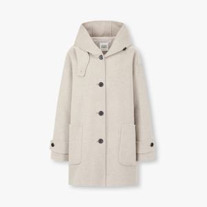 [톰보이]핸드메이드 후드 울혼방 하프코트 (9175411981)