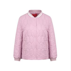 [크로커다일 레이디]카라 니팅 변형 다이아 숏 패딩 점퍼 CLESPD204