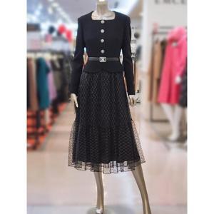 미니멈 세이브존03 미니멈 스퀘어넥 샤이닝 스커트 원피스 AWMXDAWO1270A