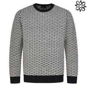 [세인트앤드류스][양말증정]남성 기하학 자카드 라운드 스웨터 811C3SW105