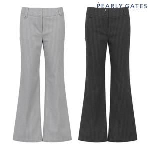 파리게이츠  여성 스트라이프 세미부츠컷 팬츠 521E4PT302 BJ