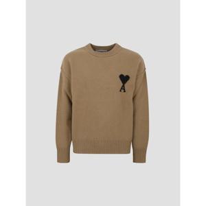 아미 스웨터 UKS838018 288 CAMEL BLACK