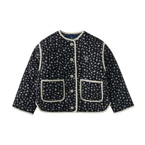 블루독 스튜디오[블루독](BK)모노플라워퀼팅점퍼(25A3511350)25FW상품 여아점퍼