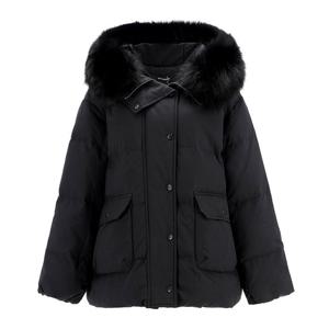 [아이잗컬렉션]폭스 퍼 하프 후드 패딩(CRBE2PD621)