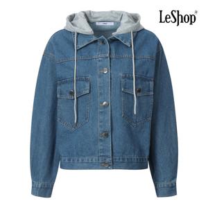 [르샵]캐릭터 프린팅 후드 데님 자켓 BP9JK008A