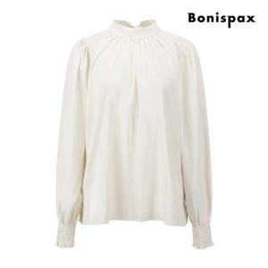보니스팍스  플로우 퍼프 하이넥 블라우스 (XP9SH016M0)