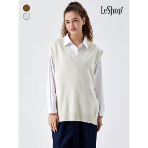 [르샵]V넥 루즈핏 니트 베스트 (BP9VT020A)