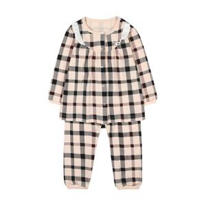 [닥스베이비]하우스체크 프릴 상하내의 (EUF40VP70M_BG)