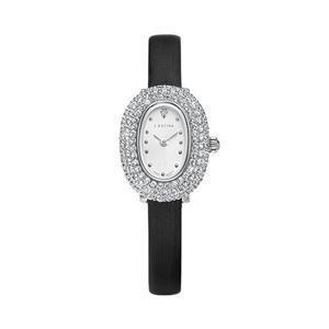 [제이에스티나] JE ORIANA COCKTAIL 새틴 가죽시계 - 블랙 (JWJ1FA5BF504WHBK0)